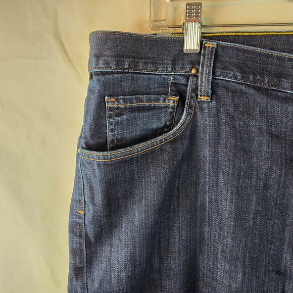 Citizens Of Humanity Jeans Mens 39x27 Blue Denim Dark Wash Sid Straight USA Made - Picture 4 of 12
